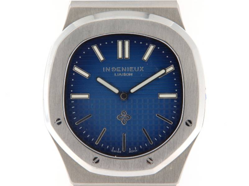 MEN'S AUTOMATIC WATCH STEEL/STEEL BLUE INGENIEUX IL1007/BL